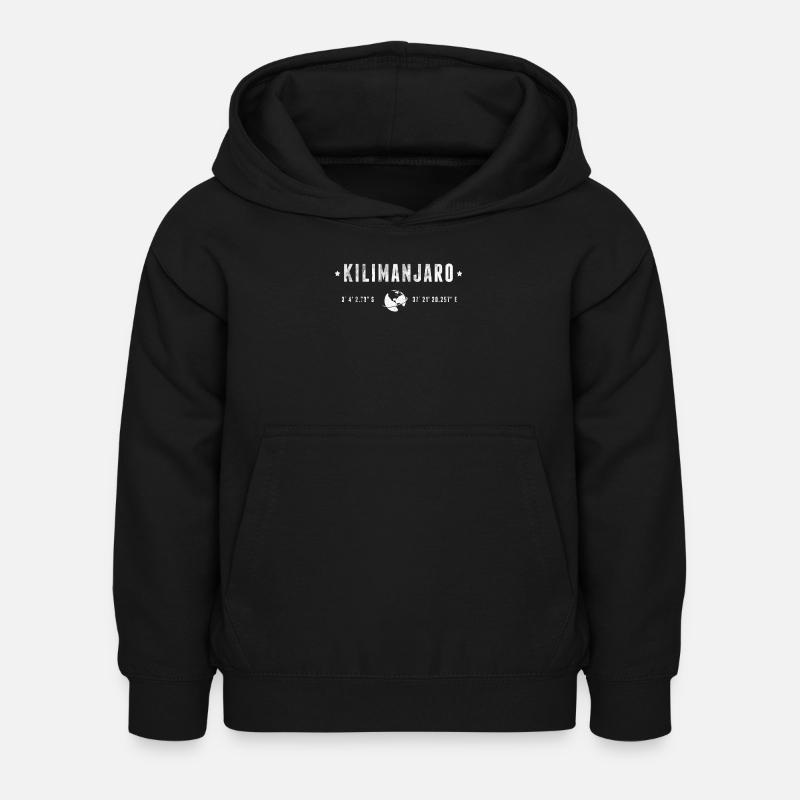 Kilimanjaro - Hoodie til børn - sort