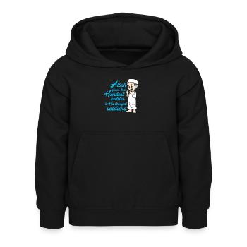 Muslim Islam - Kinder Hoodie - Schwarz - Vorne - AI Model Kid Female (0cm)
