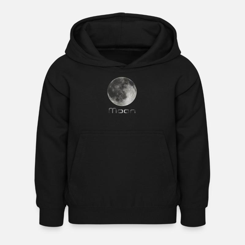 Moon - Sweat à capuche Enfant - noir