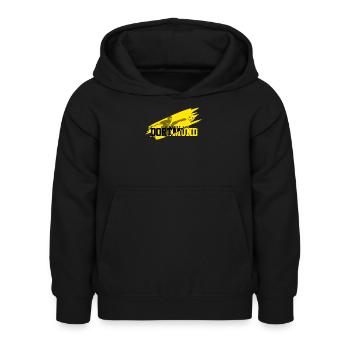 Fussball Dortmund - Kinder Hoodie - Schwarz - Vorne - AI Model Kid Female (0cm)