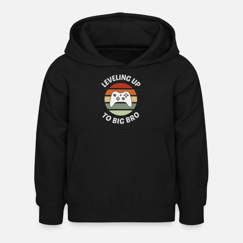 Monter de niveau vers Big Brother - Sweat à capuche Enfant - noir