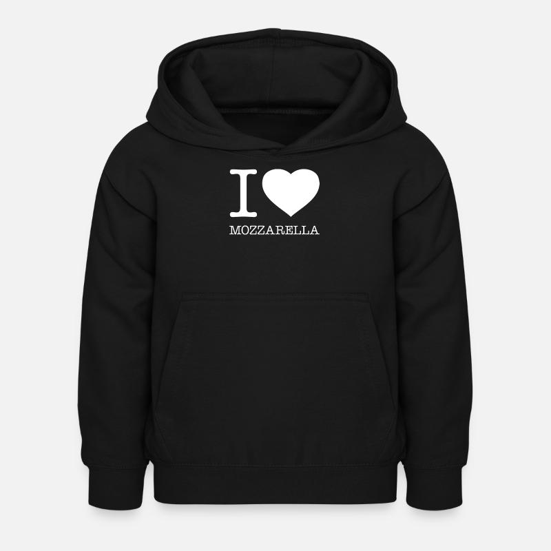 J’ADORE LA MOZZARELLA - Sweat à capuche Enfant - noir