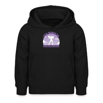 Cheerleading Cheerleader Girl Pompons Gift - Sweat à capuche Enfant - noir - Devant - AI Model Kid Female (0cm)