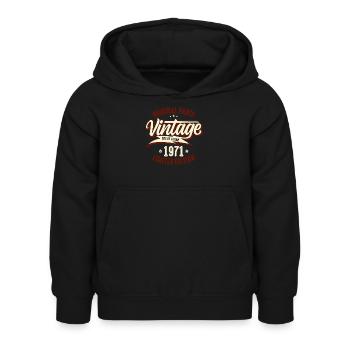 Vintage 1971 Limited Edition - Kinder Hoodie - Schwarz - Vorne - AI Model Kid Female (0cm)