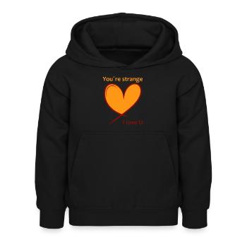 Einzigartig und beliebt - Kinder Hoodie - Schwarz - Vorne - AI Model Kid Female (0cm)