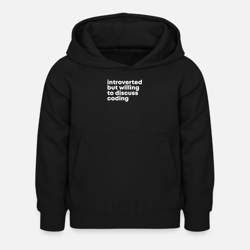codage - Sweat à capuche Enfant - noir