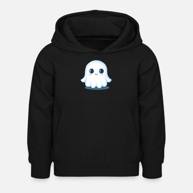 Cute Ghost - Kids Hoodie - black