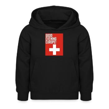 Eurovision Basel - Kids Hoodie - black - Front - AI Model Kid Female (0cm)