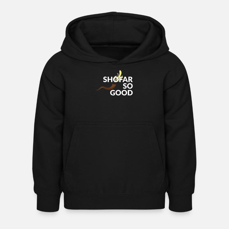 Shofar si bon - Sweat à capuche Enfant - noir