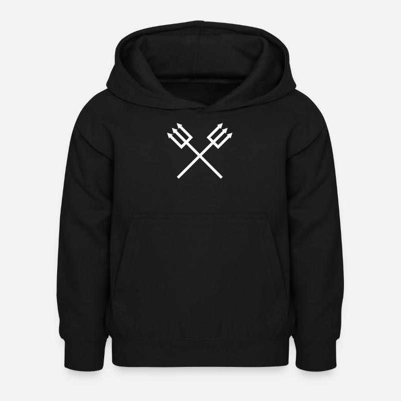 Trident - Sweat à capuche Enfant - noir