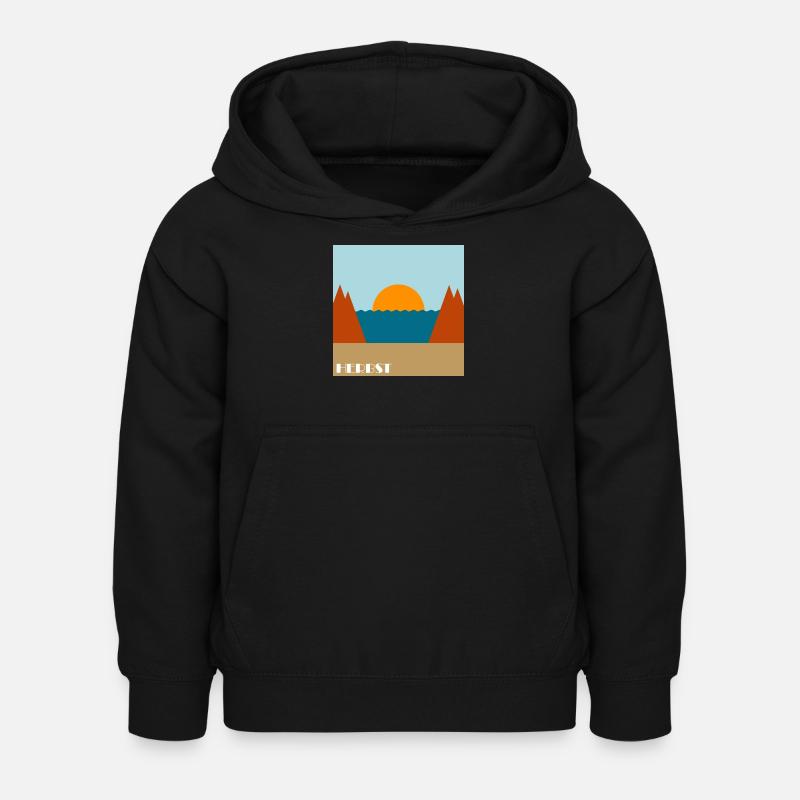 Automne - Sweat à capuche Enfant - noir