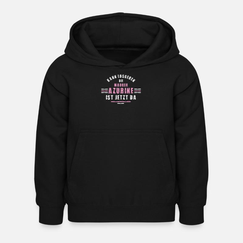 Bricklayer Trainee Apprenticeship Bricklayer - Kids Hoodie - black