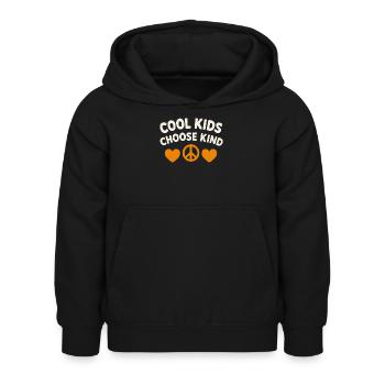 Sympathie anti-harcèlement, Lève-toi - Sweat à capuche Enfant - noir - Devant - AI Model Kid Female (0cm)