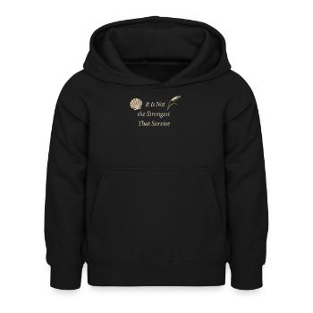 Charles Darwin Geschenk Natürliche - Kinder Hoodie - Schwarz - Vorne - AI Model Kid Female (0cm)