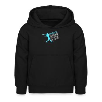 La saison de baseball est la meilleure saison des sports de fans - Sweat à capuche Enfant - noir - Devant - AI Model Kid Female (0cm)