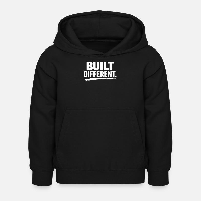 Built Differently - Kids Hoodie - black