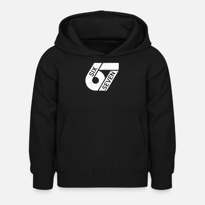 Six Sept Mèmes - Sweat à capuche Enfant - noir