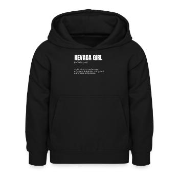 Nevada Girl : Limites audacieuses - Sweat à capuche Enfant - noir - Devant - AI Model Kid Female (0cm)