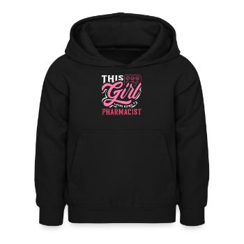 Dieses Mädchen Liebt Es, Eine Apothekerin Zu Sein - Kinder Hoodie - Schwarz - Vorne - AI Model Kid Female (0cm)
