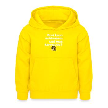 MOISISSURE DE PAIN ET TOI ? CADEAU SARCASME DRÔLE - Sweat à capuche Enfant - jaune - Devant - AI Model Kid Female (0cm)