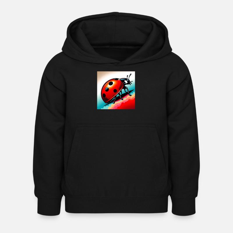 Marienkäfer - Kinder Hoodie - Schwarz
