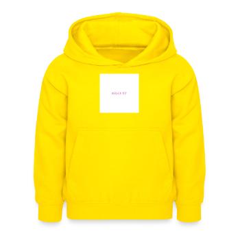 Pilates, Matcha, wiederholen - Kinder Hoodie - Gelb - Vorne - AI Model Kid Female (0cm)