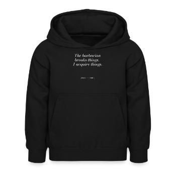 DeD rogue-themed T-shirt - Kids Hoodie - black - Front - AI Model Kid Female (0cm)