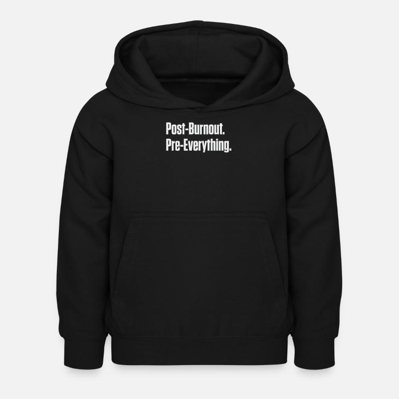 Après l’épuisement avant tout - Sweat à capuche Enfant - noir