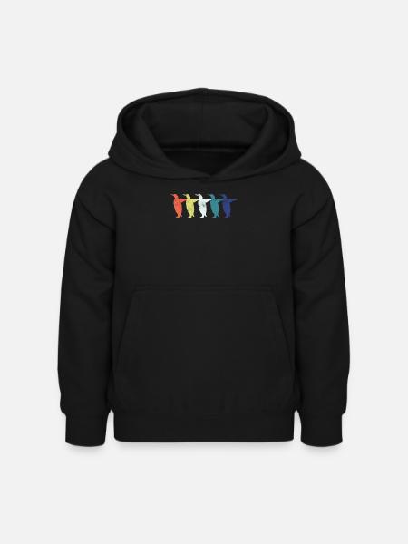 Pinguin Pinguine - Kinder Hoodie - Schwarz