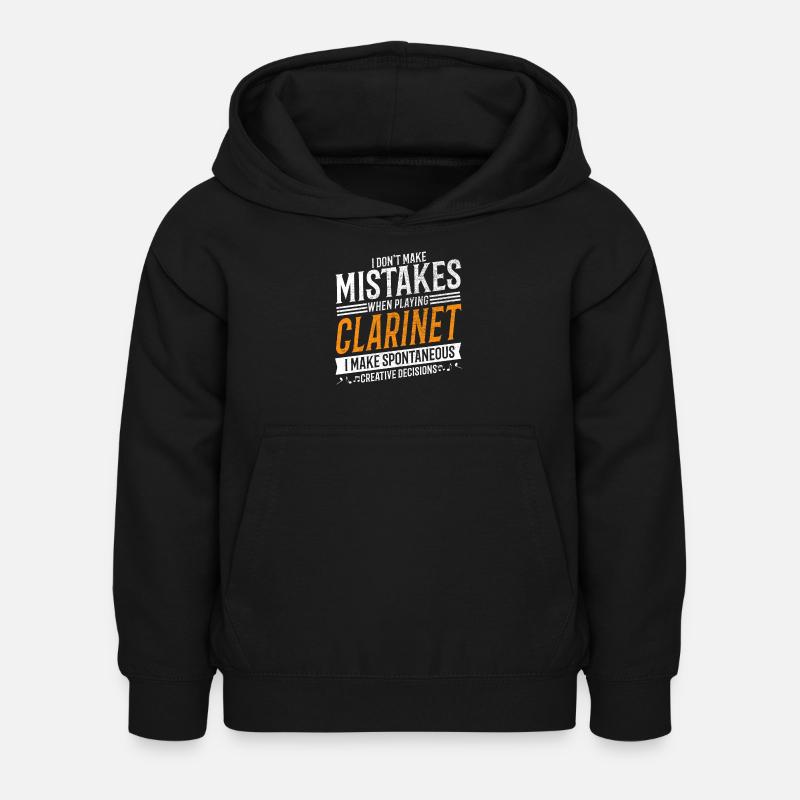 Clarinette Mélomane Créatif Clarinettiste - Sweat à capuche Enfant - noir