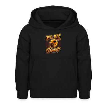 Casque de football américain - Sweat à capuche Enfant - noir - Devant - AI Model Kid Female (0cm)