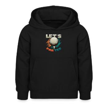 Laisse Par Tee Golfer Funny Golf Club - Sweat à capuche Enfant - noir - Devant - AI Model Kid Female (0cm)