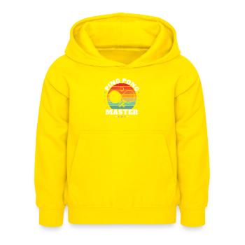 Maître Du Ping Pong Cadeau Sport Entraineur - Sweat à capuche Enfant - jaune - Devant - AI Model Kid Female (0cm)