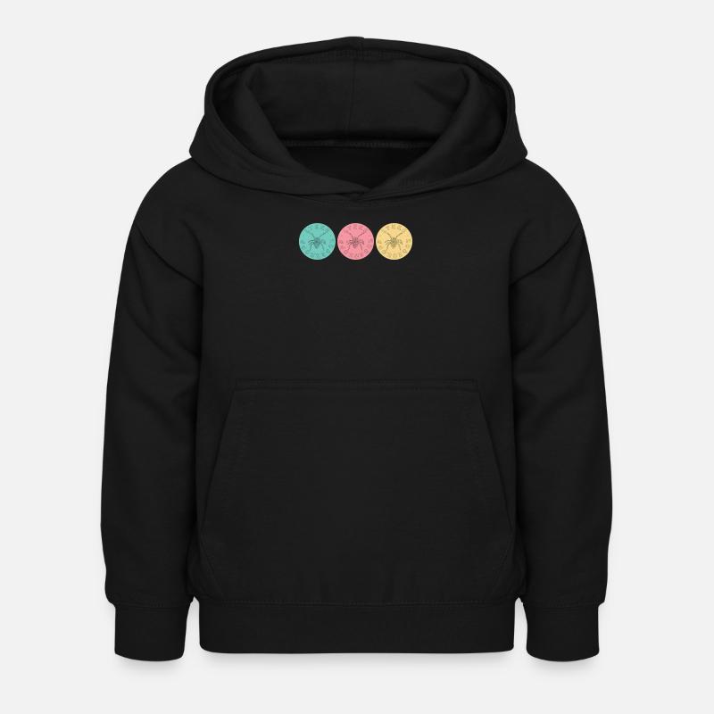 Trois vœux heureux - Sweat à capuche Enfant - noir