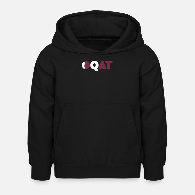 Qatar - Sweat à capuche Enfant - noir