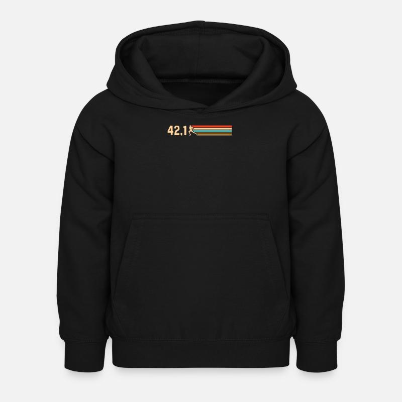 Semi-marathon, marathon, coureur - Sweat à capuche Enfant - noir