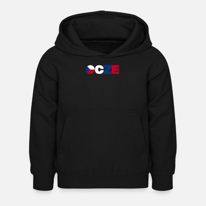 République tchèque - Sweat à capuche Enfant - noir