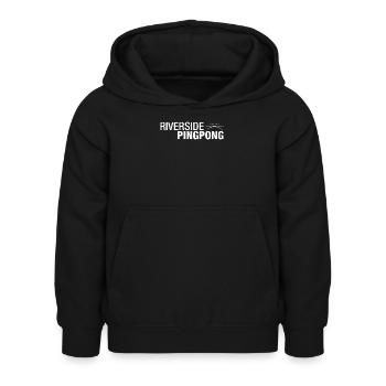 Riverside Pingpong - Kinder Hoodie - Schwarz - Vorne - AI Model Kid Female (0cm)
