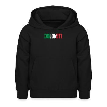 Dolomiti, Italie - Sweat à capuche Enfant - noir - Devant - AI Model Kid Female (0cm)