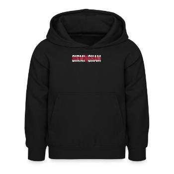 Birmingham, Angleterre - Sweat à capuche Enfant - noir - Devant - AI Model Kid Female (0cm)