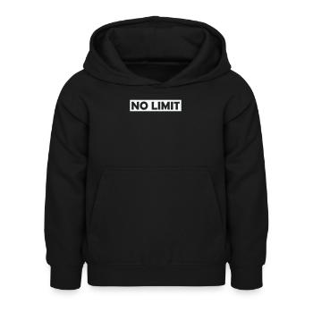 no_limit - Sweat à capuche Enfant - noir - Devant - AI Model Kid Female (0cm)