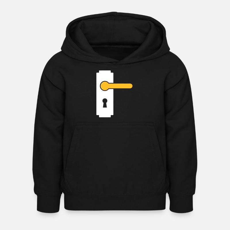 Poignée de porte - Sweat à capuche Enfant - noir