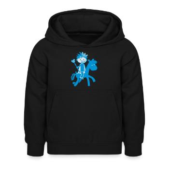 Kleiner Prinz - Little Prince - Sweat à capuche Enfant - noir - Devant - AI Model Kid Female (0cm)