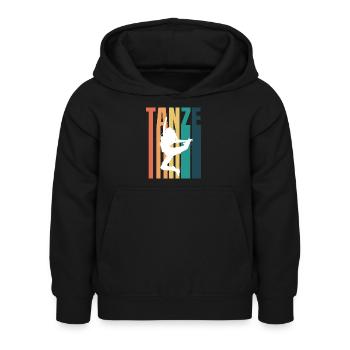 Dancing Dance Music - Kinder Hoodie - Schwarz - Vorne - AI Model Kid Female (0cm)
