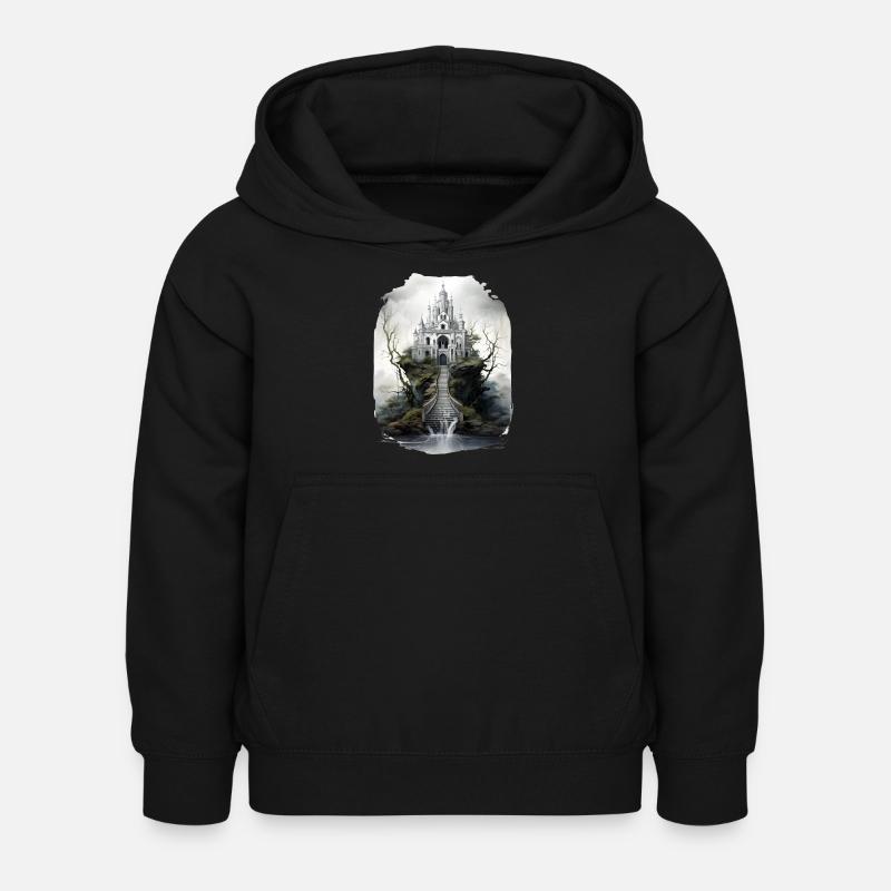 Art gothique - Sweat à capuche Enfant - noir