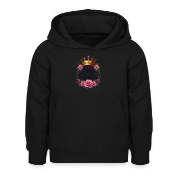 Reine de la sieste - Sweat à capuche Enfant - noir - Devant - AI Model Kid Female (0cm)