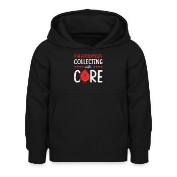 Don de sang Donneur de sang - Sweat à capuche Enfant - noir - Devant - AI Model Kid Female (0cm)