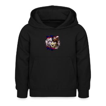 Amerikanisch-Samoa - Kinder Hoodie - Schwarz - Vorne - AI Model Kid Female (0cm)