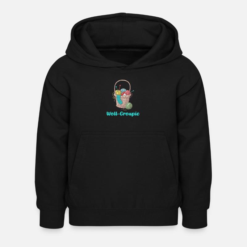 Stricken - Kinder Hoodie - Schwarz