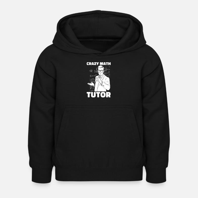 Math Teacher Math Teacher Crazy - Kids Hoodie - black